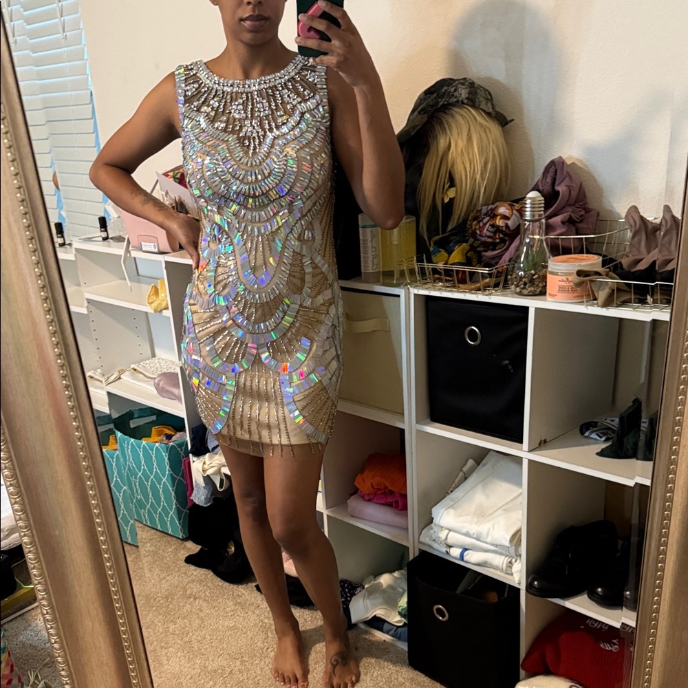 Jovani dress Sequin Embellished Sleeveless Dress
